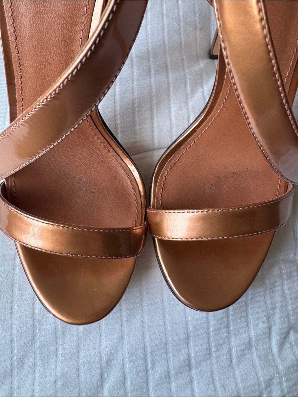 Brian Atwood bronze metallic stiletto high heels size 6 - Picture 8 of 11